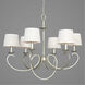 Brenda 6 Light 33 inch Silver Ridge Chandelier Ceiling Light, Design Series